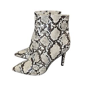 Thalia Sodi Women's 6 Rylie Snakeskin Patterned Pointed-Toe Stiletto Ankle Boots